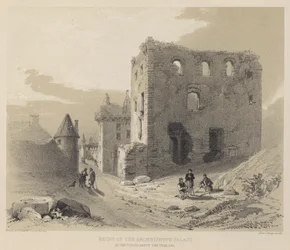 Ruins of the Archbishops Palace, as they stood about the year 1780